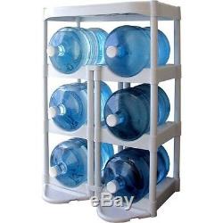 Water Bottle Storage Container Rack Unit Plastic 5 Gallon Holder System Organize