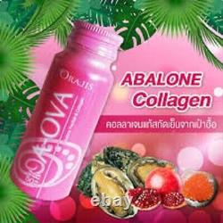 18 Bottles Aova Cold Pressed Drink Abalone Collagen Peptides Pomegranate Bones