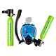 2 Bottles 0.5l Scuba Diving Tank With Snorkel Mask, Oxygen Cylinder Diving Tank