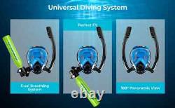 2 Bottles 0.5L Scuba Diving Tank with Snorkel Mask, Oxygen Cylinder Diving Tank