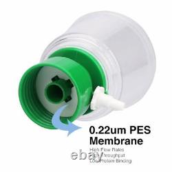 20 Pack Vacuum Filter/Storage Bottle System 250mL 0.22 µm Pore Size PES Membrane