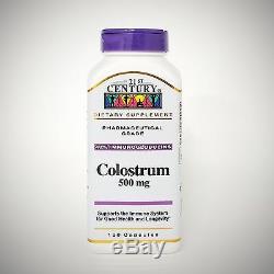 21st Century COLOSTRUM 500mg for Immune System Support 120 Capsules