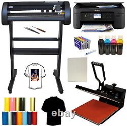 28 Laser METAL Vinyl Cutter Plotter 15x15 Heat Press, Wireless All in One Printer