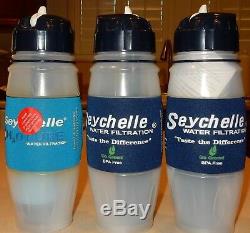 3 Water Bottles With Filtration System Portable Water Filter Seychelle