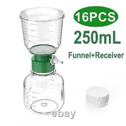 4/8/12/16 Pack 250mL Sterile Bottle-top Vacuum Filter 0.22? M PES Membrane System