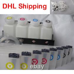 4 Bottle 8 Cartridge Continuous Bulk Ink System for Roland Mimaki Mutoh Printer