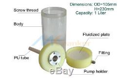 4PCS Fluidized powder hopper cup bottle for Electrostatic powder coating system
