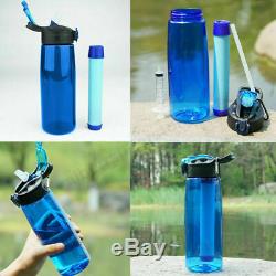 5 Style Water Filter Straw Bottle Gravity Extrusion System Hiking Emergency Tool
