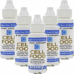 5 x Cellfood Liquid Concentrate 1 fl oz FRESH MADE IN USA FREE SHIPPING
