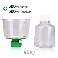 500ml Bottle Top Vacuum Filter Sterile Filtration System PES Membrane, Graduated
