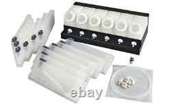 6 Bottles, 12 Cartridges For Roland Continuous Bulk Ink Supply System CISS