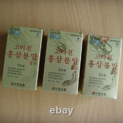 6-YEARS KOREAN RED GINSENG POWDER GOLD (100 g 3 Bottles) / Ship to you EMS