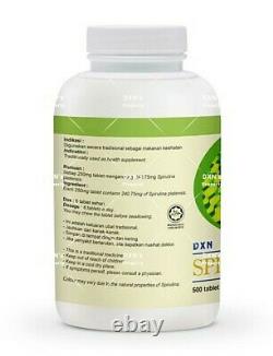 8 Bottles DXN Spirulina 500 Tablets Antioxidant and Anti-inflammatory Properties