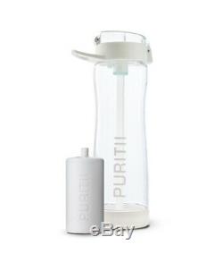 BRAND NEW Ariix Puritii Tritan Clear Plastic Water Bottle with Water Filter System