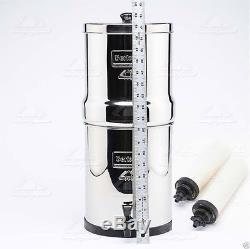 Big Berkey Premimum Filter System with 2 9 White Ceramic Filters and Free Bottle