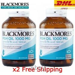 Blackmores Fish Oil 1000mg Dietary Supplement 200 Capsules Pack of 2 Bottles
