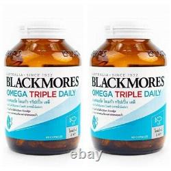 Blackmores Omega Triple Daily 1500mg Supplement 60 Capsules Pack of 2 Bottles