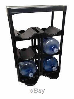 Bottle Buddy Complete System Black Water Storage 6 Shelves Set