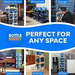 Bottle Buddy Water Racks 3 and 5 Gallon Bottles I 4-Tray Jug Storage System I