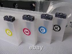 Bulk Ink Supply System for Mimaki jv33 / jv3 / JV5 4 bottles, 8 Cartridge