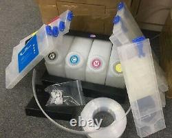 Bulk Ink System for Roland RE-640 VS-420 VS-540 VS-640 4 Bottles, 8 Cartridges