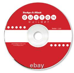 CANON TANK REFILLABLE INK PRINTER Button Maker STARTER Pack + CD Button