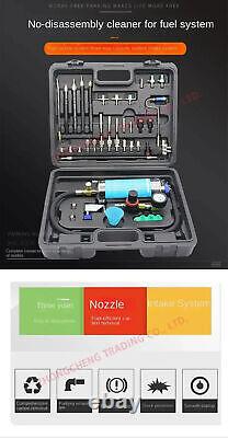 Car Injector Fuel Line Fuel System Intake Throttle Cleaning Bottle Tool Set