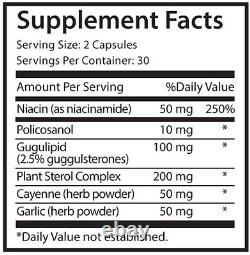 Cholesterol Reducing. Dietary Supplement Complex with Policosanol (6 Bottles)