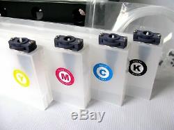 Continuous Bulk Ink Supply System CISS 4 Bottles 4 Cartridge-OEM for Mutoh RJ900