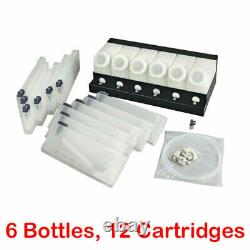Continuous Bulk Ink Supply System CISS For Roland-6 Bottles, 12 Cartridges