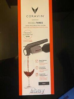 Coravin Model Three Wine Preservation System, Black, New