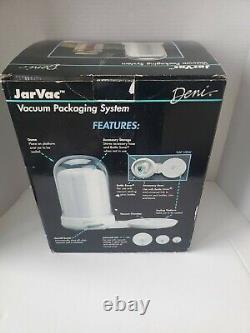 Deni JarVac Vacuum Seal Packaging System Glass Jars Bottles Bowls New
