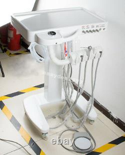 Denshine Mobile Dental Delivery Cart Unit System 4H Syringe + High Low Handpiece