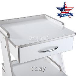 Dental Mobile Metal Built-in Socket Tool Cart Trolley With Bottle Supply System
