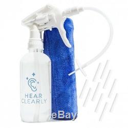 Ear Cleaning Kit Wax Remover Irrigation Tool Spray Bottle Flush System NEW