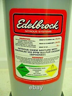 Edelbrock Nitrous Accessory Kit 15lb Bottle 6AN Quick Release Bracket Kit 72332