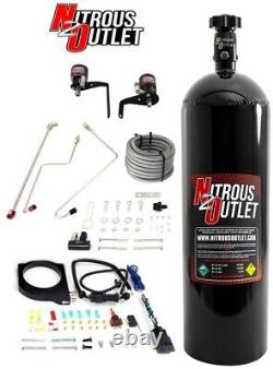 GM 2010-2015 Camaro Nitrous Outlet 102mm FAST Intake Plate System 15lb Bottle
