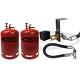 Gas It Twin 11kg Refillable Gas Bottle With Easyfit Internal Fill Point System