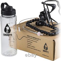 Giraffe Bottle Hands Free Drinking System, Clear Bottle, with Round Tube Mounted