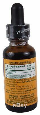 Herb Pharm Nervous System Support Lavender Herbal Extract 1 FL Oz Bottle New