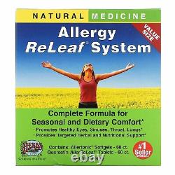 Herbs Etc, Allergy ReLeaf System, 2 Bottles, 60 Softgels/Tablets