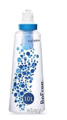 Katadyn BeFree Water Purifier Drinking Filtration System Bottle Travel Camping