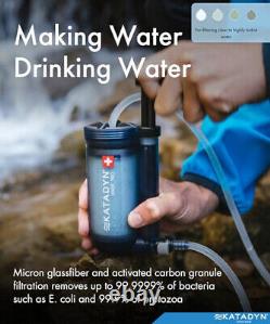 Katadyn Hiker Pro Hand Pump Water Filter for Backpacking, Camping, Emergency