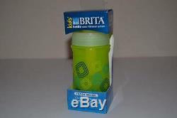 Kids Brita Bottle Filter Water Filtration System Green Water Bpa Free 16 Oz New