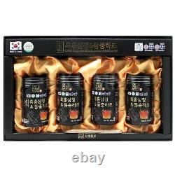 Korean Black Ginseng & Silkworm Mushroom Sap 960g (240g x 4 bottle)