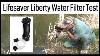 Lifesaver Liberty Portable Water Filter Bottle Test Review For Preppers Survival Camping Hiking
