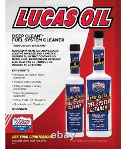 Lucas 10512 Deep Clean Fuel System Cleaner Box Of 12 Bottles