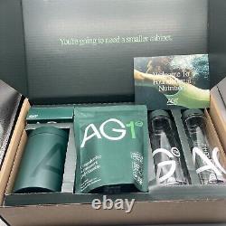 MEGA Set 2 bags ATHLETIC GREENS- 2 Shaker Bottles, Canister, Scoop, D3 K2 & More