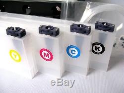 Mimaki JV33/CJV30/JV5 Continuous Bulk Ink System CISS DX5-4 Bottles 4 Cartridges