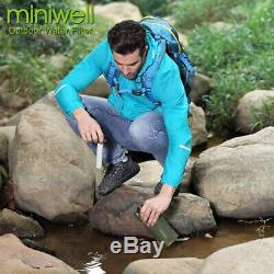 Miniwell New design Camping filtration system with water foldable bottle for